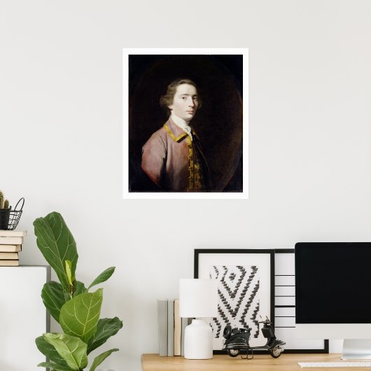 Charles Carroll of Carrollton, c.1763 (canvの油) ポスター (ホームオフィス)