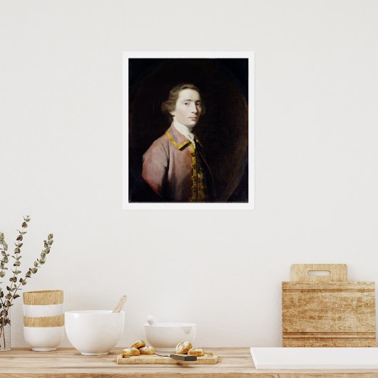 Charles Carroll of Carrollton, c.1763 (canvの油) ポスター (キッチン)