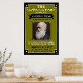 Charles Darwin Vintage Repro Retro Wall Art ポスター (キッチン)