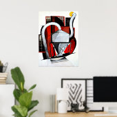 Charles Demuth：機械 ポスター (ホームオフィス)