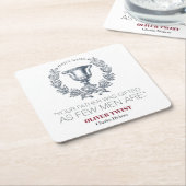 Charles Dickens – あなたの父は才能を持っていた – トロフィー スクエアペーパーコースター (アングル)