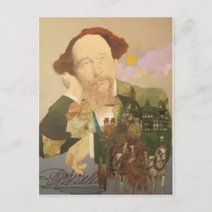 Charles Dickens,英語作家 ポストカード
