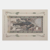 Charles Dickens' A Christmas Carol 1914 Gift Wrap  ラッピングペーパーシート (正面)