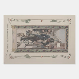 Charles Dickens' A Christmas Carol 1914 Gift Wrap  ラッピングペーパーシート