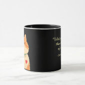 Charles Dickens' Cat Quote - Orange Cat Mug マグカップ (中央)