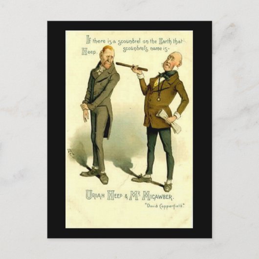 Charles Dickens、「David Copperfield」 ポストカード (正面)