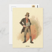 Charles Dickens Oliver Twist、KydのBill Sikes ポストカード (正面/裏面)