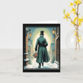 Charles Ens Christmas Clic Book Ebeneezer Scrooge  カード (黄色い花)