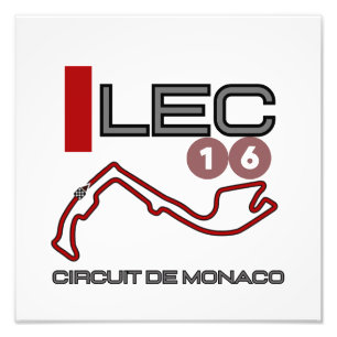 Charles Leclerc、フォーミュラ1、モナコグランプリ フォトプリント