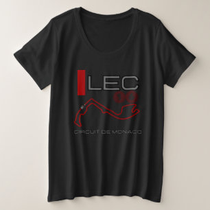 Charles Leclerc、フォーミュラ1、モナコグランプリ プラスサイズTシャツ