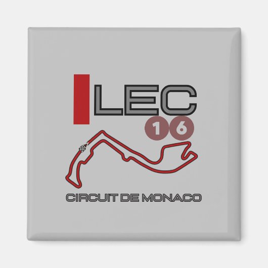 Charles Leclerc、フォーミュラ1、モナコグランプリ マグネット (正面)