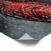 Charles Leclerc Illustration Artistic F1 Portrait ポスター (角)