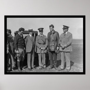 Charles Lindbergh and Orville Wright 1927 ポスター