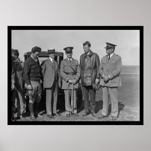 Charles Lindbergh and Orville Wright 1927 ポスター (正面)