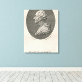 Charles Louis de Secondat、Baron de Montesquieu キャンバスプリント (インサイチュ (ウッドフロア))
