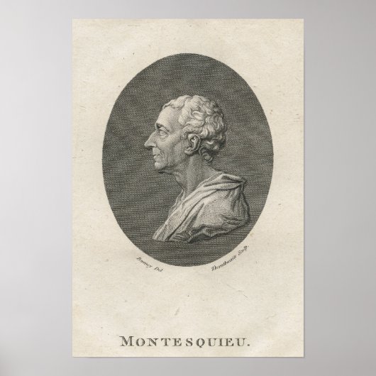 Charles Louis de Secondat, Baron de Montesquieu ポスター (正面)