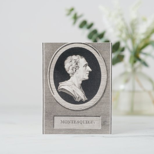 Charles Louis de Secondat、Baron de Montesquieu ポストカード (スタンド正面)
