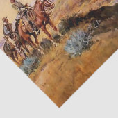 Charles M Russellによる「Worked over」西洋美術 薄葉紙 (詳細)