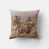 Charles M. Russell精力的な生活 クッション (裏面)