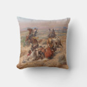 Charles M. Russell精力的な生活 クッション (正面)