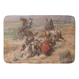 Charles M. Russell精力的な生活 バスマット