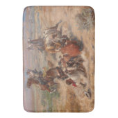 Charles M. Russell精力的な生活 バスマット (正面縦)