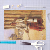 Charles M Russell著「バッファローコート」 薄葉紙 (クラフト)