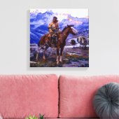 Charles M Russell著「フリートラッパー」 キャンバスプリント (インサイチュ (リビング))