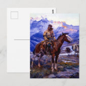 Charles M Russell著「フリートラッパー」 ポストカード (正面/裏面)