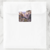 Charles M Russell著「ワイルドホースハンター」 スクエアシール (バッグ)