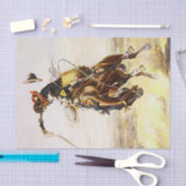 Charles M Russell著「悪いホス」 薄葉紙 (クラフト)