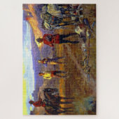 Charles M Russell著「Catch With the Goods」 ジグソーパズル (縦)