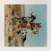 Charles M Russell著「Dakota Chief」 ジグソーパズル (横)