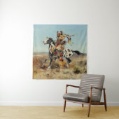 Charles M Russell著「Dakota Chief」 タペストリー (インサイチュ)