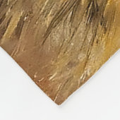 Charles M Russell著「Dakota Chief」 フリースブランケット (角)