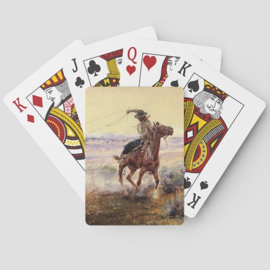 Charles M Russell著「On the Pond」 トランプ (裏面)