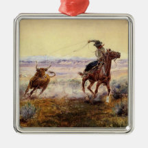 Charles M Russell著「On the Pond」