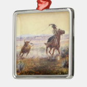 Charles M Russell著「On the Pond」 メタルオーナメント (左)