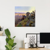 Charles M Russell著「When Shadows Hint Death」 ポスター (ホームオフィス)