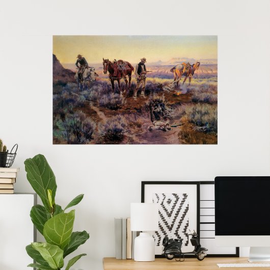 Charles M. Russell's Paying the Fiddler (1919) ポスター (ホームオフィス)