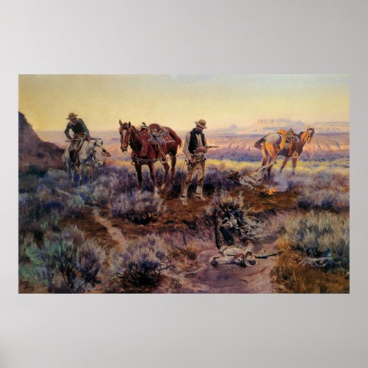 Charles M. Russell's Paying the Fiddler (1919) ポスター (正面)