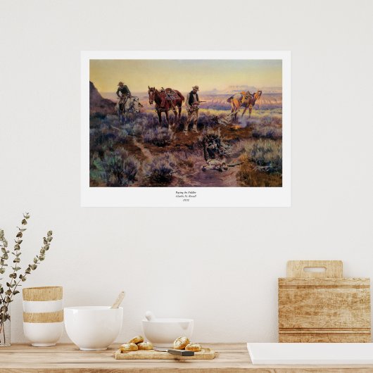 Charles M. Russell's Paying the Fiddler (1919) ポスター (キッチン)