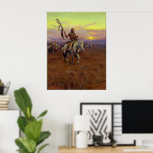 Charles Marion Russell著Medicine Man (1916) ポスター (ホームオフィス)