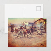Charles Marion Russell – Smoke of a .45 ポストカード (正面/裏面)