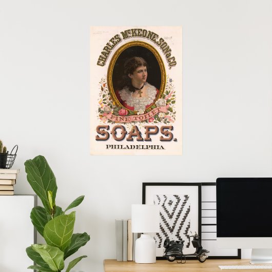 Charles McKeone、Son & Co.、アンティークSoap Ad ポスター (ホームオフィス)