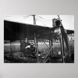 Charles Murphy in Police Monoplane - 1914 ポスター