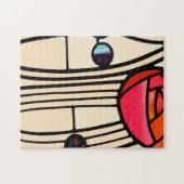 Charles Rennie Mackintosh Stained Glass ジグソーパズル (横)
