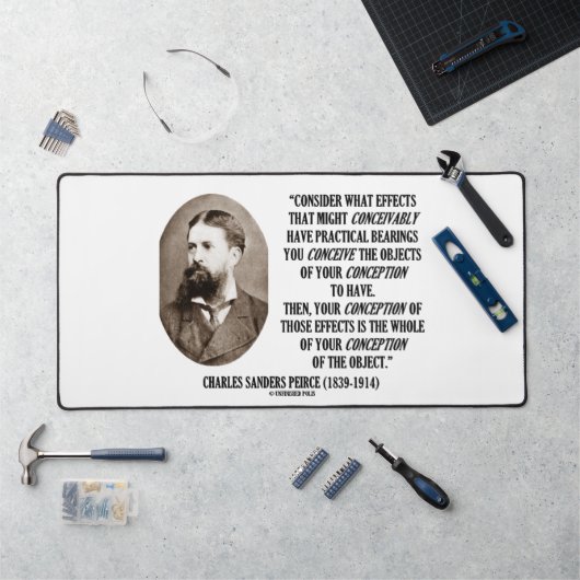 Charles Sanders Peirce Effectsオブジェクトの概念 デスクマット (ワークステーション)