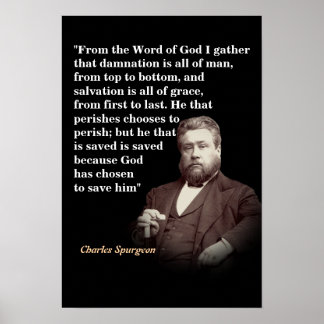 Charles Spurgeon Quote On Salvation And Damnation ポスター
