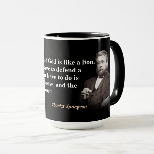 Charles Spurgeon Quote On The Word Of God マグカップ (正面右)
